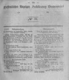 Oeffentlicher Anzeiger zum Amtsblatt No.38 der Königl. Preuss. Regierung zu Bromberg. 1841