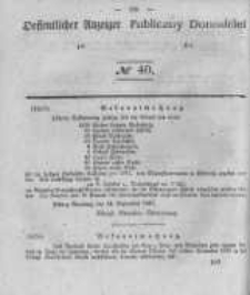 Oeffentlicher Anzeiger zum Amtsblatt No.40 der K&ouml;nigl. Preuss. Regierung zu Bromberg. 1841