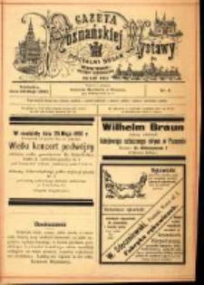 Gazeta Poznańskiej Wystawy : oficyalny organ Prowincyonalnej Wystawy Przemysłowej. 1895 nr2