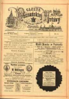 Gazeta Poznańskiej Wystawy : oficyalny organ Prowincyonalnej Wystawy Przemysłowej. 1895 nr6