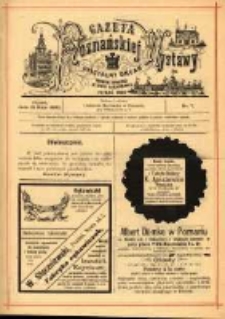 Gazeta Poznańskiej Wystawy : oficyalny organ Prowincyonalnej Wystawy Przemysłowej. 1895 nr7