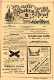 Gazeta Poznańskiej Wystawy : oficyalny organ Prowincyonalnej Wystawy Przemysłowej. 1895 nr11