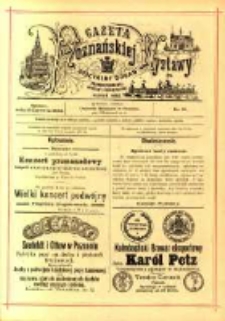 Gazeta Poznańskiej Wystawy : oficyalny organ Prowincyonalnej Wystawy Przemysłowej. 1895 nr21