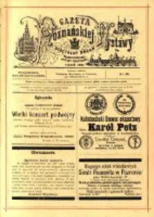 Gazeta Poznańskiej Wystawy : oficyalny organ Prowincyonalnej Wystawy Przemysłowej. 1895 nr30