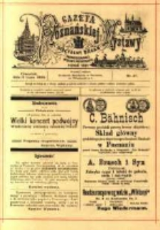 Gazeta Poznańskiej Wystawy : oficyalny organ Prowincyonalnej Wystawy Przemysłowej. 1895 nr47
