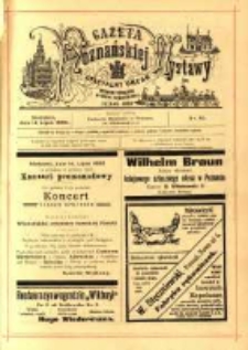 Gazeta Poznańskiej Wystawy : oficyalny organ Prowincyonalnej Wystawy Przemysłowej. 1895 nr50