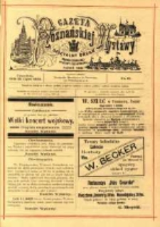 Gazeta Poznańskiej Wystawy : oficyalny organ Prowincyonalnej Wystawy Przemysłowej. 1895 nr61