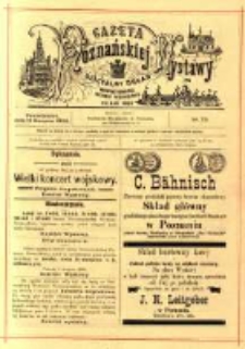 Gazeta Poznańskiej Wystawy : oficyalny organ Prowincyonalnej Wystawy Przemysłowej. 1895 nr79