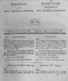 Amtsblatt der K&ouml;niglichen Preussischen Regierung zu Bromberg. 1841.04.01 No.13