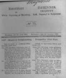 Amtsblatt der K&ouml;niglichen Preussischen Regierung zu Bromberg. 1841.06.24 No.25