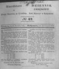 Amtsblatt der K&ouml;niglichen Preussischen Regierung zu Bromberg. 1841.11.25 No.47