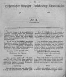 Oeffentlicher Anzeiger zum Amtsblatt No.3 der K&ouml;nigl. Preuss. Regierung zu Bromberg. 1842