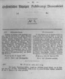 Oeffentlicher Anzeiger zum Amtsblatt No.5 der K&ouml;nigl. Preuss. Regierung zu Bromberg. 1842