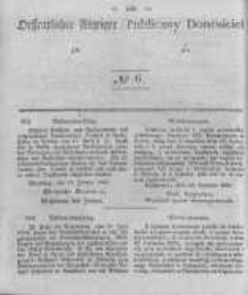 Oeffentlicher Anzeiger zum Amtsblatt No.6 der K&ouml;nigl. Preuss. Regierung zu Bromberg. 1842