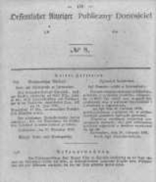 Oeffentlicher Anzeiger zum Amtsblatt No.8 der K&ouml;nigl. Preuss. Regierung zu Bromberg. 1842