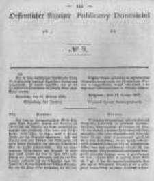 Oeffentlicher Anzeiger zum Amtsblatt No.9 der K&ouml;nigl. Preuss. Regierung zu Bromberg. 1842