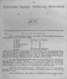 Oeffentlicher Anzeiger zum Amtsblatt No.12 der K&ouml;nigl. Preuss. Regierung zu Bromberg. 1842