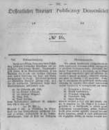 Oeffentlicher Anzeiger zum Amtsblatt No.16 der K&ouml;nigl. Preuss. Regierung zu Bromberg. 1842