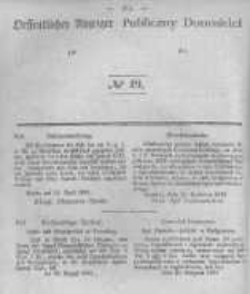 Oeffentlicher Anzeiger zum Amtsblatt No.19 der Königl. Preuss. Regierung zu Bromberg. 1842