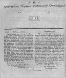 Oeffentlicher Anzeiger zum Amtsblatt No.21 der K&ouml;nigl. Preuss. Regierung zu Bromberg. 1842