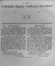 Oeffentlicher Anzeiger zum Amtsblatt No.28 der K&ouml;nigl. Preuss. Regierung zu Bromberg. 1842