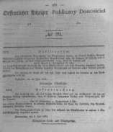 Oeffentlicher Anzeiger zum Amtsblatt No.29 der K&ouml;nigl. Preuss. Regierung zu Bromberg. 1842