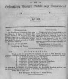 Oeffentlicher Anzeiger zum Amtsblatt No.30 der K&ouml;nigl. Preuss. Regierung zu Bromberg. 1842