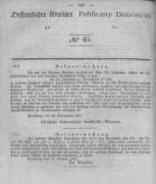 Oeffentlicher Anzeiger zum Amtsblatt No.45 der K&ouml;nigl. Preuss. Regierung zu Bromberg. 1842