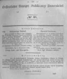 Oeffentlicher Anzeiger zum Amtsblatt No.46 der K&ouml;nigl. Preuss. Regierung zu Bromberg. 1842