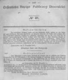 Oeffentlicher Anzeiger zum Amtsblatt No.48 der K&ouml;nigl. Preuss. Regierung zu Bromberg. 1842