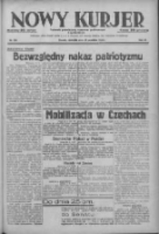 Nowy Kurjer: dziennik poświęcony sprawom politycznym i społecznym 1938.09.25 R.49 Nr220