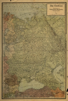 Ostfront. &Uuml;bersichtskarte des Ostdeutschen beobachter. gez. von Hans Scheu [...] nach dem Stand von 1. April 1941