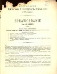 Korporacya Kupców Chrześcijańskich w Poznaniu sprawozdanie za rok 1905/6