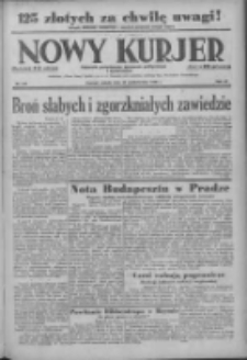 Nowy Kurjer: dziennik poświęcony sprawom politycznym i społecznym 1938.10.29 R.49 Nr249
