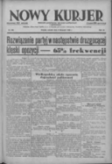 Nowy Kurjer: dziennik poświęcony sprawom politycznym i społecznym 1938.11.08 R.49 Nr256