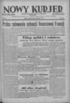 Nowy Kurjer: dziennik poświęcony sprawom politycznym i społecznym 1938.11.22 R.49 Nr267