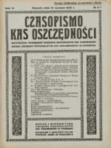 Czasopismo Kas Oszczędności: miesięcznik poświęcony sprawom Komunalnych Kas Oszczędności: organ Związku Komunalnych Kas Oszczędności w Poznaniu 1939.06.15 R.14 Nr6/7