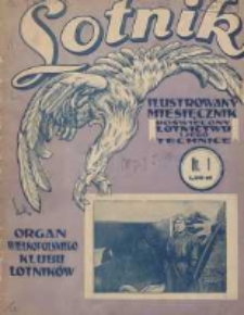 Lotnik: ilustrowany miesięcznik poświęcony lotnictwu i jego technice: organ Wielkopolskiego Klubu Lotników 1930.01.15 T.10 Nr1(118)