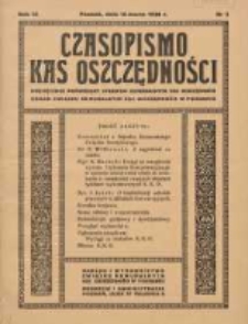 Czasopismo Kas Oszczędności: miesięcznik poświęcony sprawom Komunalnych Kas Oszczędności 1938.03.15 R.13 Nr3
