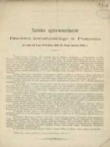 Sz&oacute;ste Sprawozdanie Bractwa Kwestarskiego w Poznaniu za Czas od 1-go kwietnia 1901 do 31-go marca 1902 r.