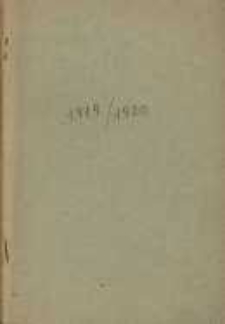 Sprawozdanie Czerwonego Krzyża Oddziału miejscowego Poznań od 1. lipca 1919 do 1. kwietnia 1920