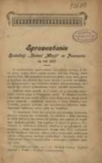 Sprawozdanie Sodalicji Dzieci Marji w Poznaniu za rok 1915