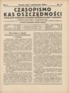 Czasopismo Kas Oszczędności: organ urzędowy i publikacyjny Komunalnego Związku Kredytowego i Komunalnego Banku Kredytowego w Poznaniu 1928.10.01 R.3 Nr10