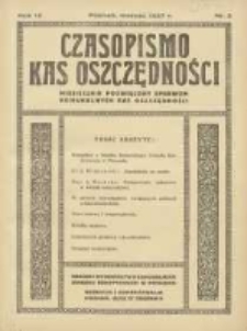 Czasopismo Kas Oszczędności: miesięcznik poświęcony sprawom Komunalnych Kas Oszczędności 1937 marzec R.12 Nr3