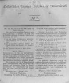 Oeffentlicher Anzeiger zum Amtsblatt No.6 der K&ouml;nigl. Preuss. Regierung zu Bromberg. 1843