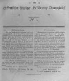 Oeffentlicher Anzeiger zum Amtsblatt No.9 der K&ouml;nigl. Preuss. Regierung zu Bromberg. 1843