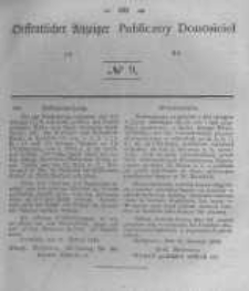 Oeffentlicher Anzeiger zum Amtsblatt No.9 der Königl. Preuss. Regierung zu Bromberg. 1843