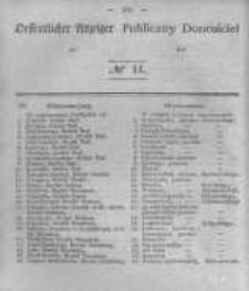 Oeffentlicher Anzeiger zum Amtsblatt No.11 der K&ouml;nigl. Preuss. Regierung zu Bromberg. 1843
