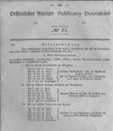 Oeffentlicher Anzeiger zum Amtsblatt No.13 der K&ouml;nigl. Preuss. Regierung zu Bromberg. 1843