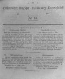 Oeffentlicher Anzeiger zum Amtsblatt No.14 der K&ouml;nigl. Preuss. Regierung zu Bromberg. 1843